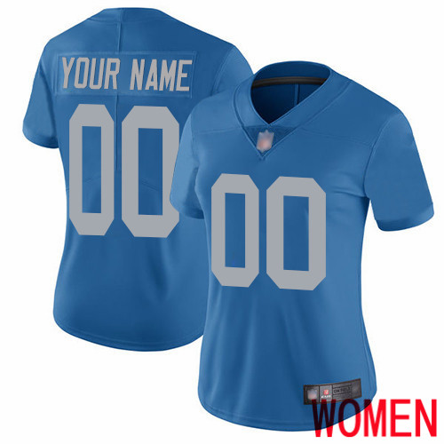 Limited Blue Women Alternate Jersey NFL Customized Football Detroit Lions Vapor Untouchable->customized nfl jersey->Custom Jersey